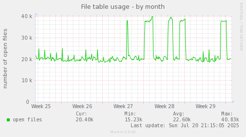 monthly graph