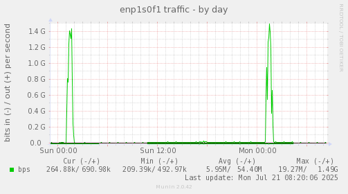 enp1s0f1 traffic